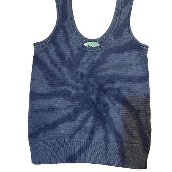 Madewell Tie Dye Fairview Sweater Tank Blue Sz XXS - Picture 4 of 9
